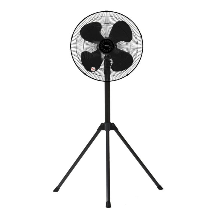 広電 KODEN 三脚型工業扇 工業扇 三脚型 43.5cm スタンド式 ブラック 黒 折り畳み脚 高さ調節 持ち運び 風量3段階 樹脂羽根 首振り 羽根簡単取付 CFF435TPAK | 広電