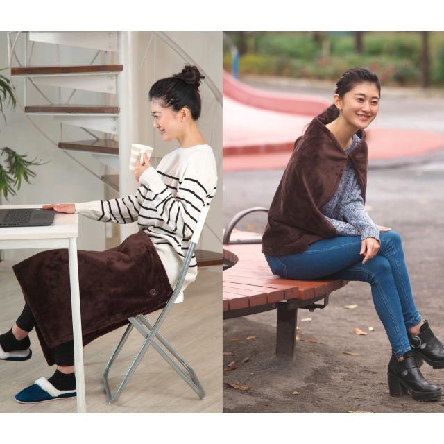 広電　USBひざかけ【2WAYタイプ】　CUN901G-B　 |  | 01