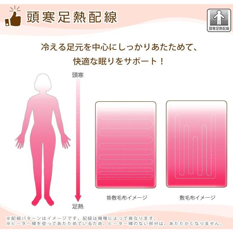 広電 電気毛布 CWA401H-HM 敷き毛布 ラビットファー シングル サイズ 敷毛布 ダニ退治 ひざ掛け 電気敷き毛布 電気しき毛布 ひざ掛け コウデン 洗える 洗濯可 | 広電 | 04