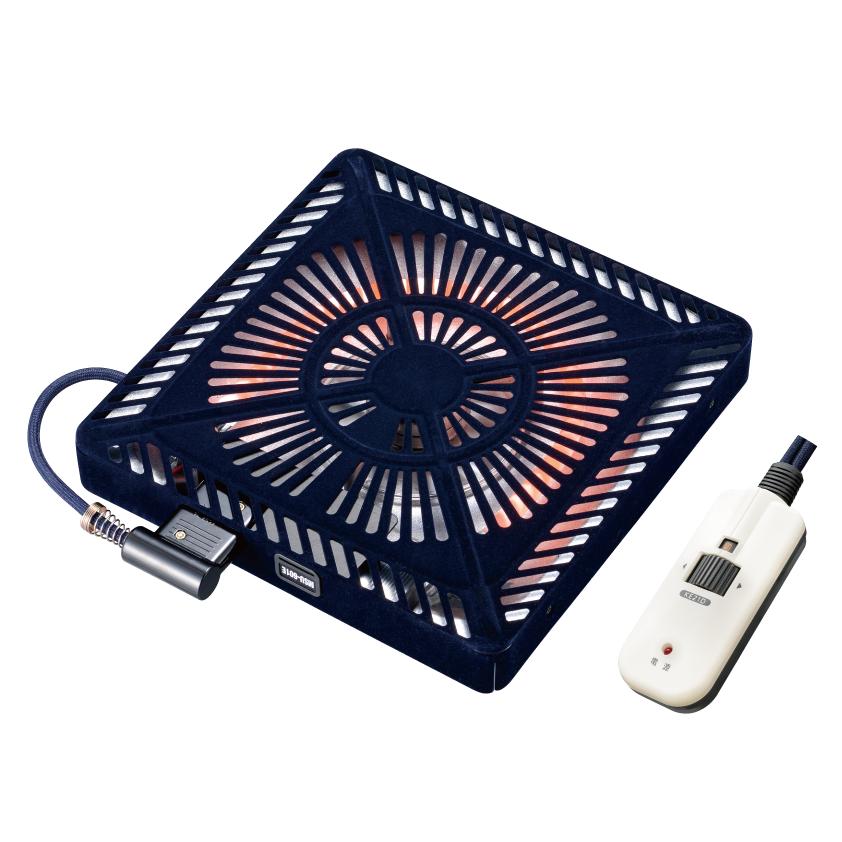 メトロ電気工業 MSU-601E DKB こたつ用 取替ヒーター メトロ こたつ ヒーター 手元電子コントローラー 600W 石英管 石英管 ヒーター ファン付き 薄型 metro | メトロ電気工業