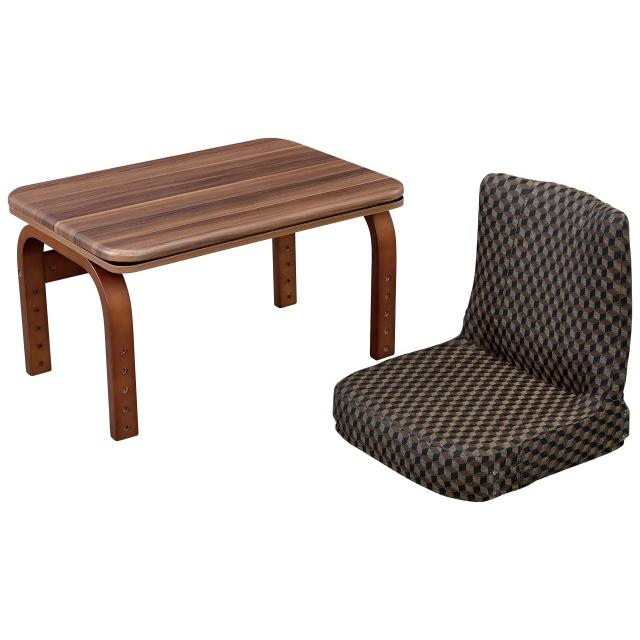 送料込み　ダークブラウン　男前家具　こたつ　天板　サイズ1,020×570mm おおたけ パーソナルデスクこたつ3点セット EK-SPT7056 N EK