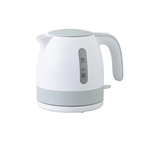 電気ケトル１．０リットル　シンプル　新生活　ケトル　お湯沸かし　ポット | 