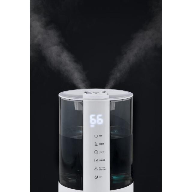 おおたけ W抗菌 ハイブリッド加湿器 DH-HB454 ホワイト white 4.5L 4.5リットル ダブル抗菌 抗菌加湿器 大容量 銀イオン効果 アロマ シンプル 使いやすい 便利 | おおたけ | 01