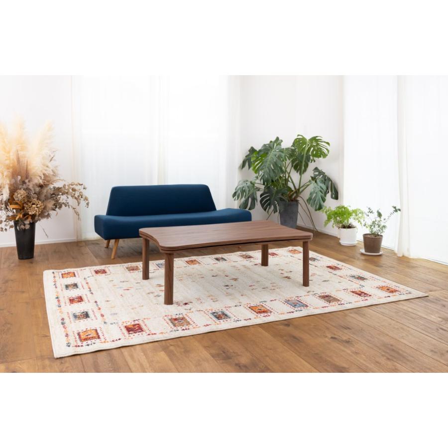 曲線型こたつ EK-KKC110A EK-KK110F こたつテーブルのみ 単品 こたつ 炬燵 曲線 石英管 フラット ヒーター 角丸 丸い 木目 ブラウン 茶色 おしゃれ シンプル |  | 01