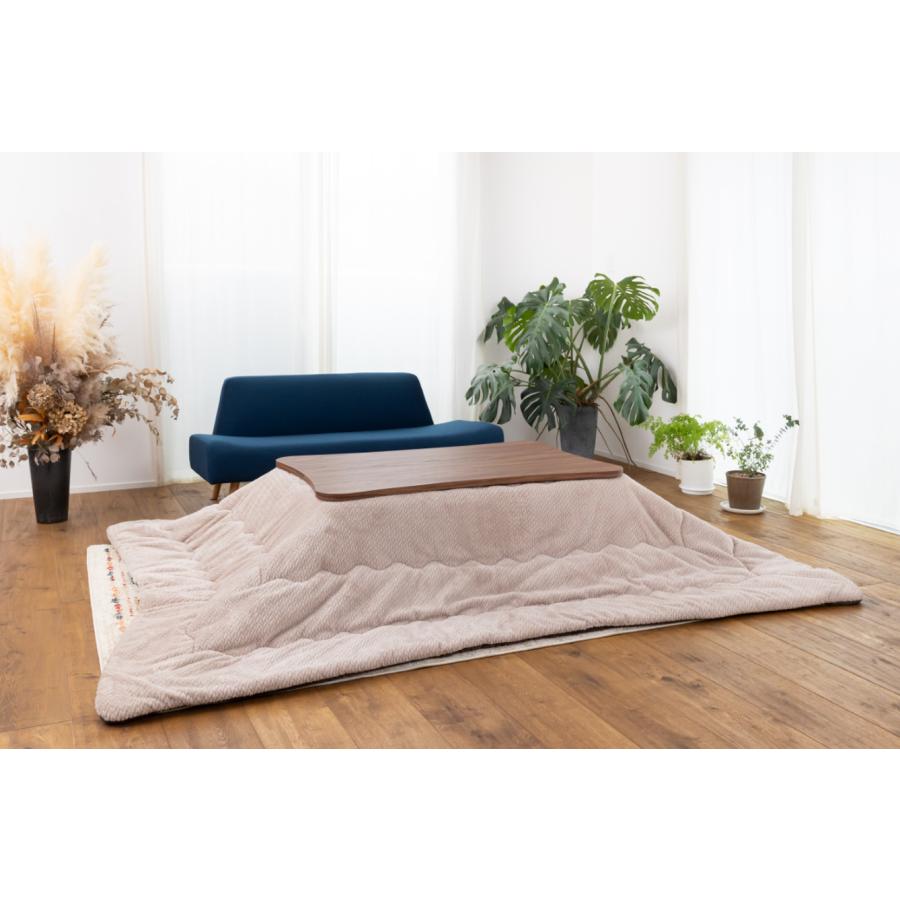 曲線型こたつ EK-KKC110A EK-KK110F こたつテーブルのみ 単品 こたつ 炬燵 曲線 石英管 フラット ヒーター 角丸 丸い 木目 ブラウン 茶色 おしゃれ シンプル |  | 04