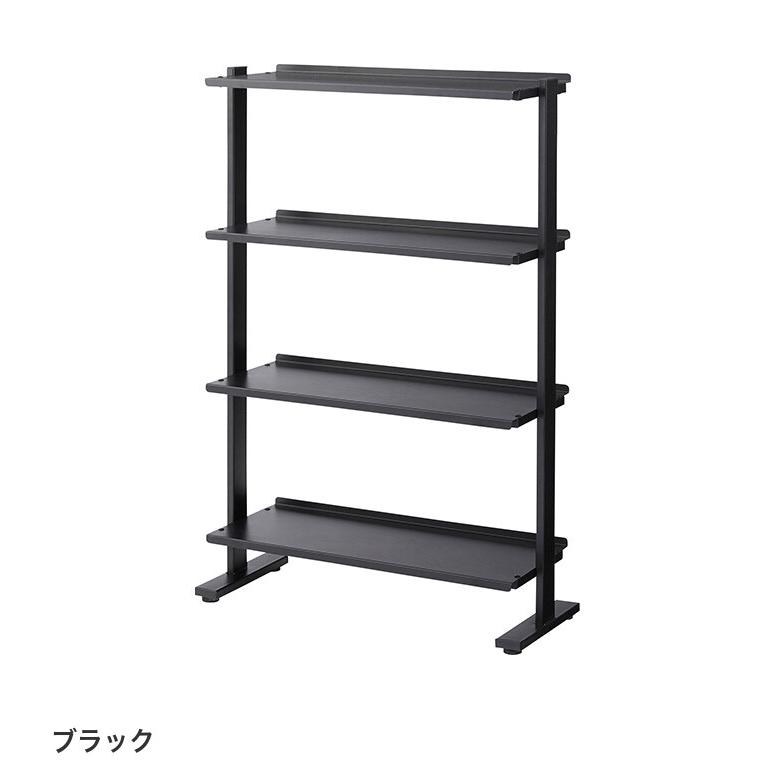 ラック4段 マガジンラック キャビネット ラック シェルフ 収納家具 ラック 棚 本棚 収納棚 2way スリム おしゃれ シンプル 4段 幅80.5 店舗 クリニックの画像