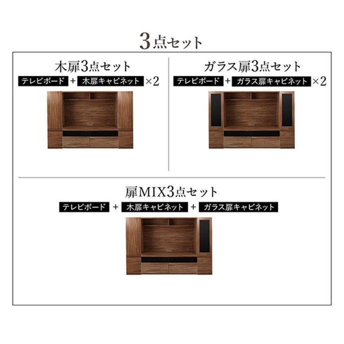 テレビ台 テレビボード TVボード ミドルボード ハイボード 2点セット 大型テレビ対応 city sign シティサイン ミドルタイプ ハイタイプ 50型 50インチ 収納_18