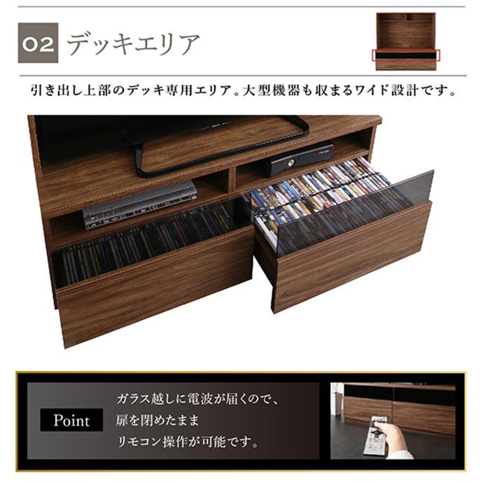 テレビ台 テレビボード TVボード ミドルボード ハイボード 2点セット 大型テレビ対応 city sign シティサイン ミドルタイプ ハイタイプ 50型 50インチ 収納_7