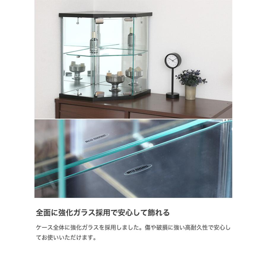 コレクションケース 卓上 ガラスケース コーナー型 おしゃれ おすすめ