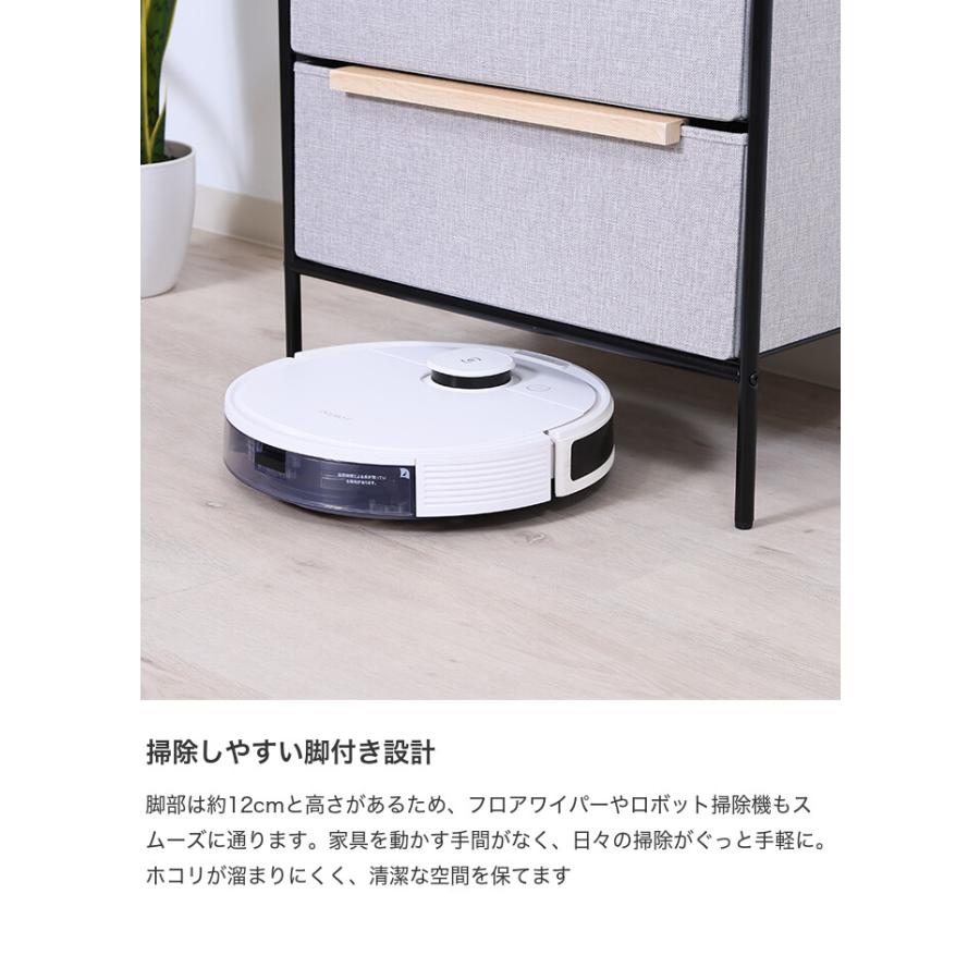 ファブリックチェスト 3段 リネン風 衣料収納 チェスト タンス 大容量 軽量 ファブリック 引き出し 組立簡単 リビング ワンルーム 一人暮らし 幅57.7_5