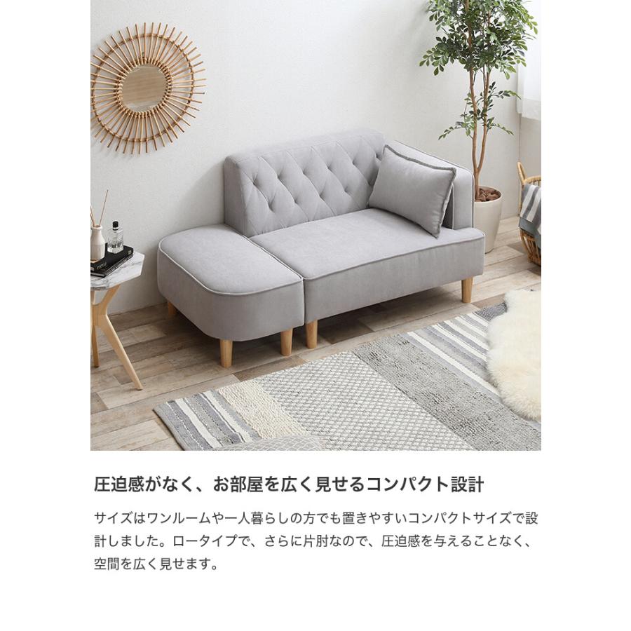 ソファ ソファー 2人掛け 3人掛け 2P 2.5人 二人用 カウチ ロー フロア