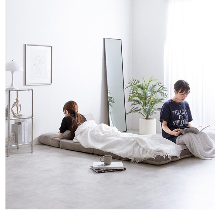 幅100 ソファ ソファベッド ローソファ フロアソファ リクライニング