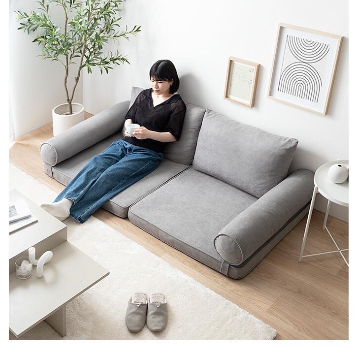 フロアーソファ ロースタイル ソファーベッド ごろ寝マット セミ