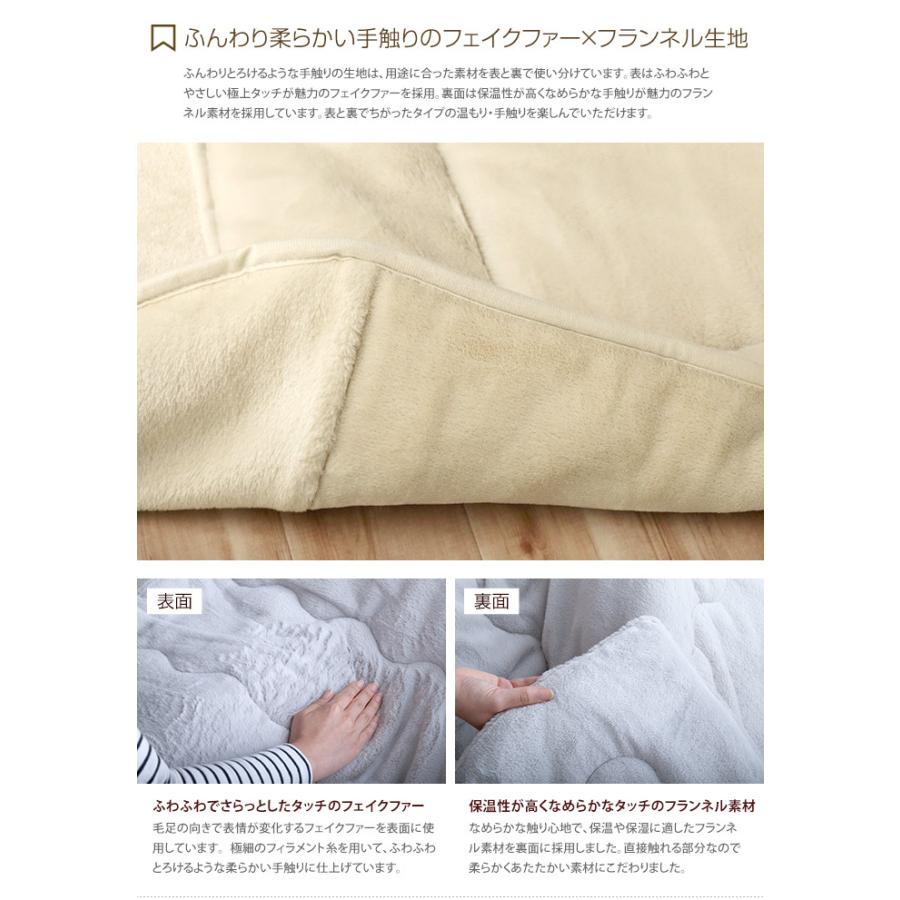 こたつ布団 こたつ掛け布団 掛け布団 長方形 洗える 薄掛け 薄掛けタイプ おしゃれ 無地 くすみカラー ニュアンスカラー 抗菌防臭 キルティング_5