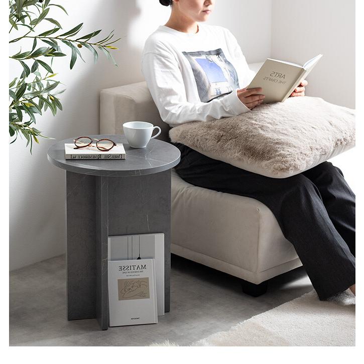 サイドテーブル トレー ナイト ソファ 幅40 韓国 インテリア ラウンド