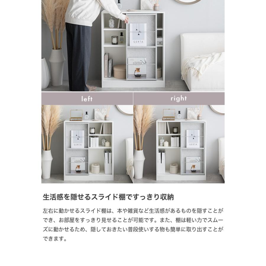 本棚 収納 棚 ブックシェルフ オープンラック キャビネット 3段 書棚 薄型 木製 スリム コンパクト 一人暮らし キッズ用品 漫画 おもちゃ収納 子供 推し活_6
