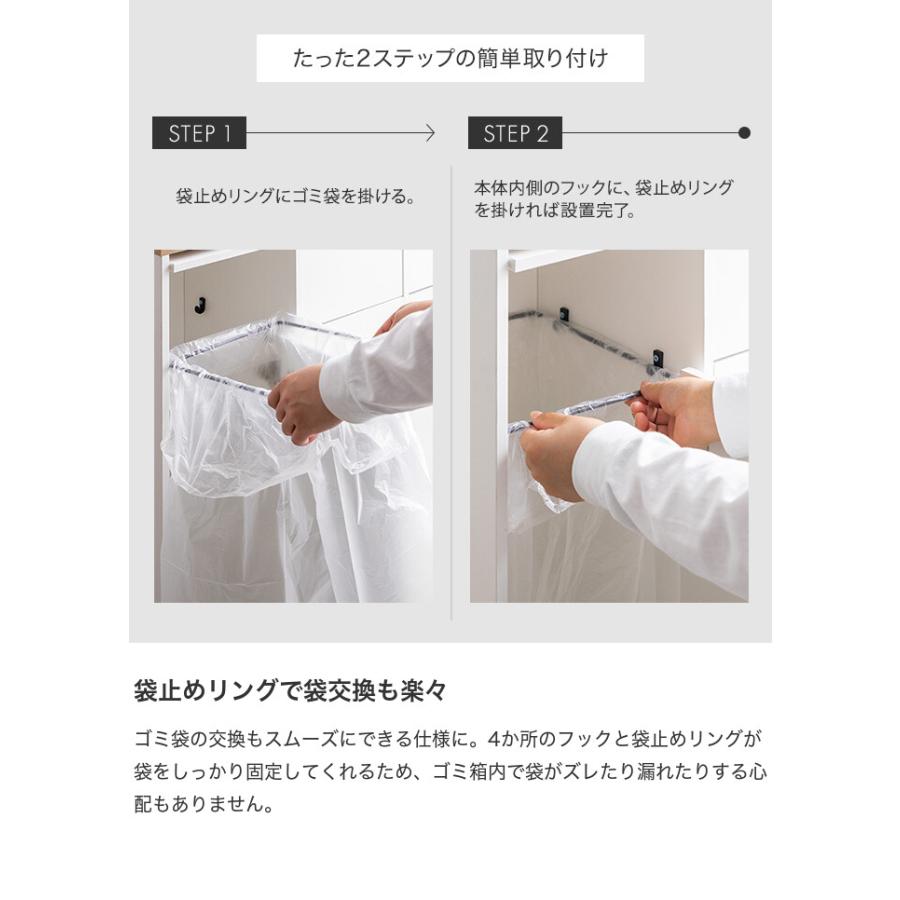 3連式ゴミ箱 分別 ダストボックス ごみ 縦型 ふた付 フタ 蓋 おしゃれ