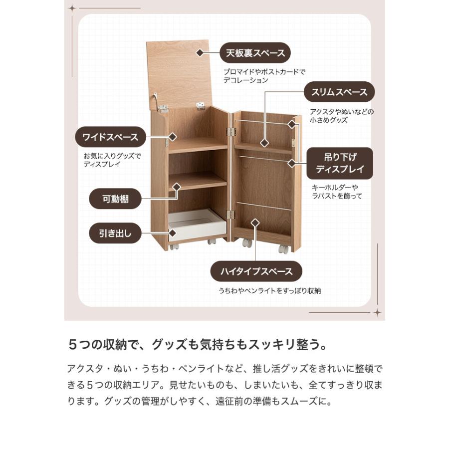 ワゴン 推し活 推し活収納 グッズ収納 サイドテーブル ラック