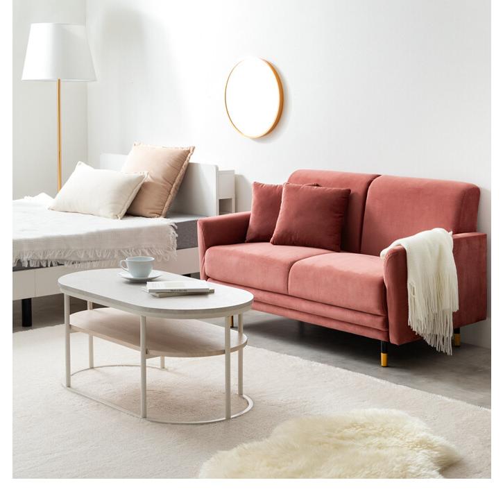 コンパクトソファー15000円 2人掛けソファ コンパクトソファー ベロア フロア ロー 二人用 2P