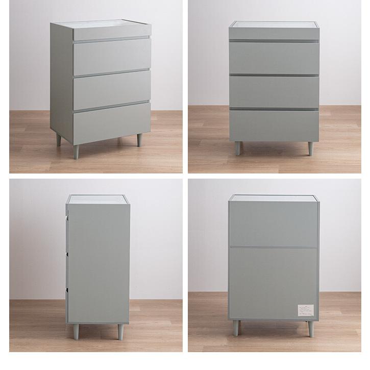 チェスト ショーケース付き キャビネット タンス 収納棚 サイドボード