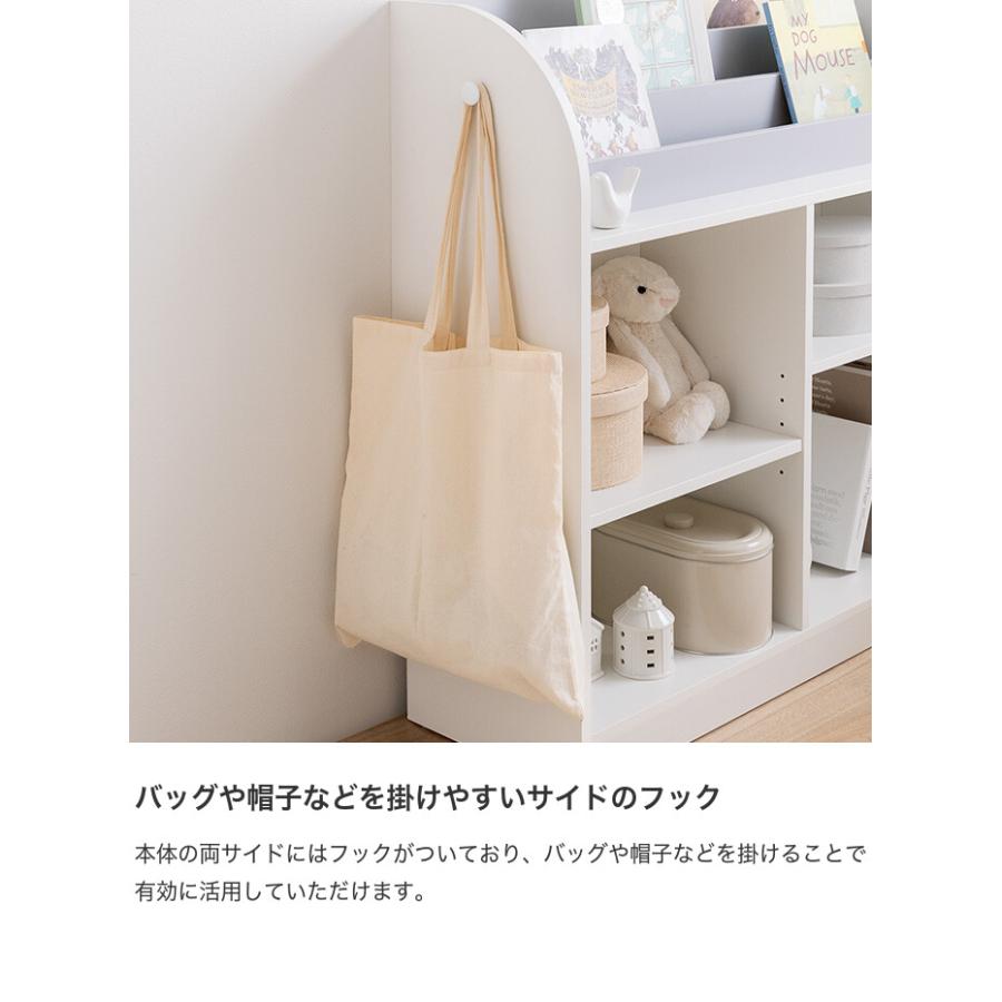 エリンギ様　おもちゃ棚　14日発送 Amazon.co.jp: アイリスオーヤマ 本棚付トイハウスラック HTHR-34R