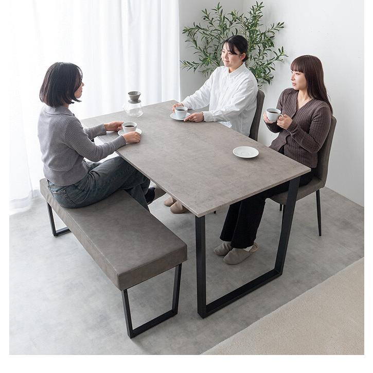 【送料無料】【4点セット】ダイニングテーブル+チェア2脚+ダイニングベンチ ダイニング4点セット テーブル+チェア2脚+ベンチ ウィンザーチェア