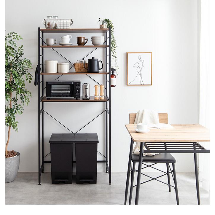 ゴミ箱上ラック レンジ台 ゴミ箱上レンジラック レンジラック キッチン