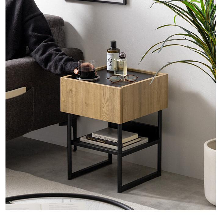 サイドテーブル チェスト キャビネット 収納棚 サイドラック スクエア