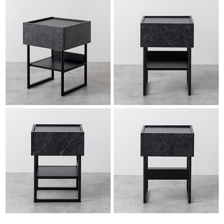 サイドテーブル チェスト キャビネット 収納棚 サイドラック スクエア