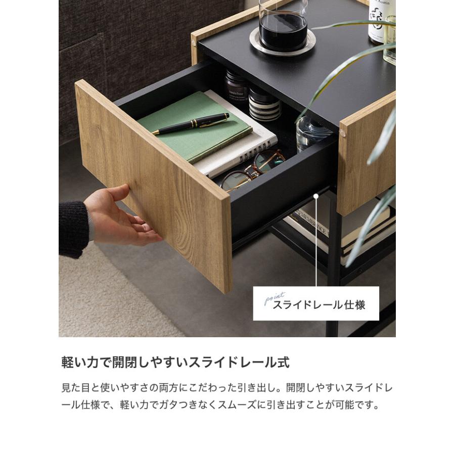 サイドテーブル チェスト キャビネット 収納棚 サイドラック スクエア