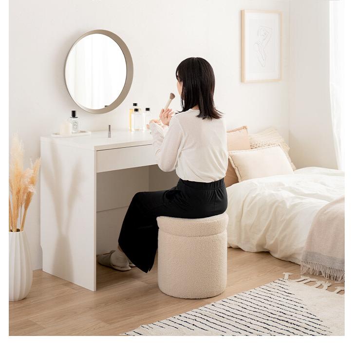 スツール 椅子 チェア オットマン サイドテーブル 収納 丸 イス