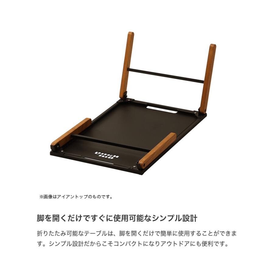 テーブル キャンプテーブル アウトドアテーブル おしゃれ スリム コンパクト 折りたたみ 幅77.5 作業机 ウッドテーブル キャンプ アウトドア 外_2