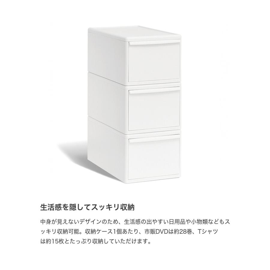 収納 カラーボックス 収納ボックス 収納ケース 引き出し 衣装ケース 衣類収納 日本製 Mサイズ ミディ 3個セット ライクイット 積み重ね スタッキング_2