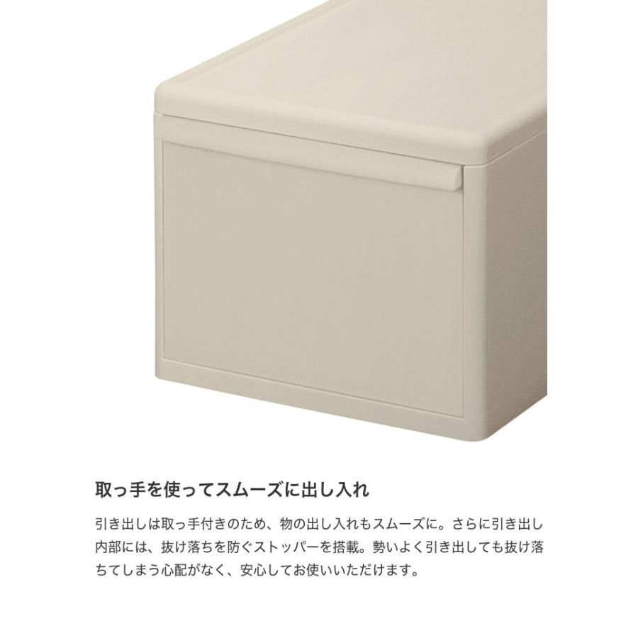 収納 カラーボックス 収納ボックス 収納ケース 引き出し 衣装ケース 衣類収納 日本製 Mサイズ ミディ 3個セット ライクイット 積み重ね スタッキング_3