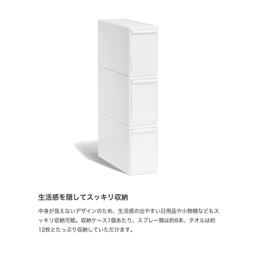収納 カラーボックス 収納ボックス 収納ケース 引き出し 衣装ケース 衣類収納 日本製 Lサイズ スリム 3個セット ライクイット 積み重ね スタッキングの画像