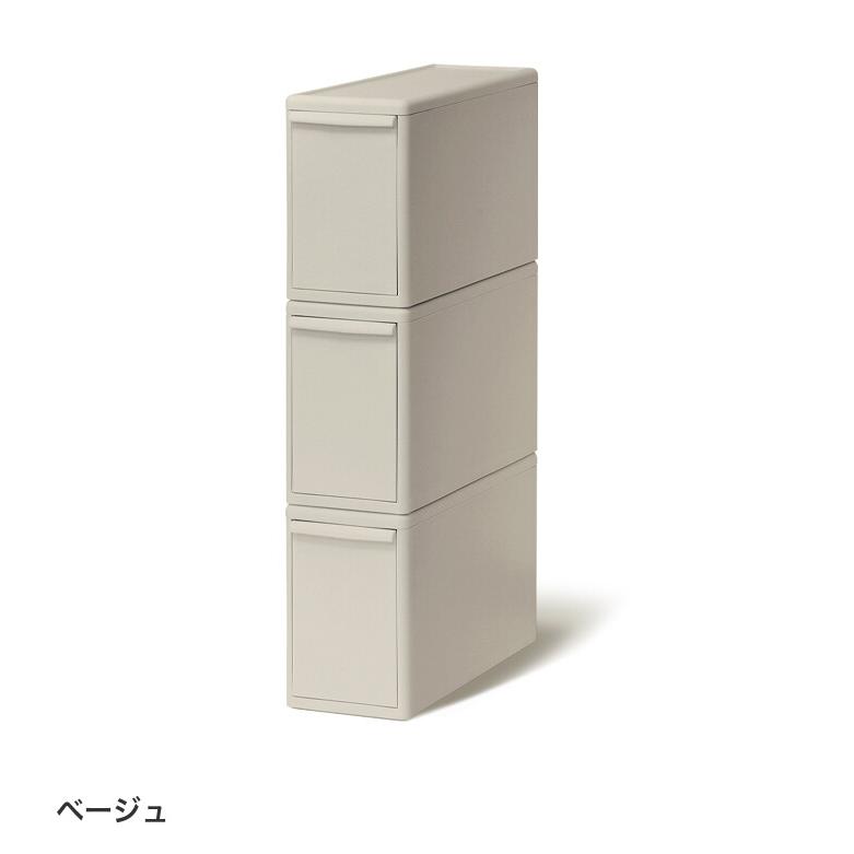 収納 カラーボックス 収納ボックス 収納ケース 引き出し 衣装ケース 衣類収納 日本製 Lサイズ スリム 3個セット ライクイット 積み重ね スタッキングの画像