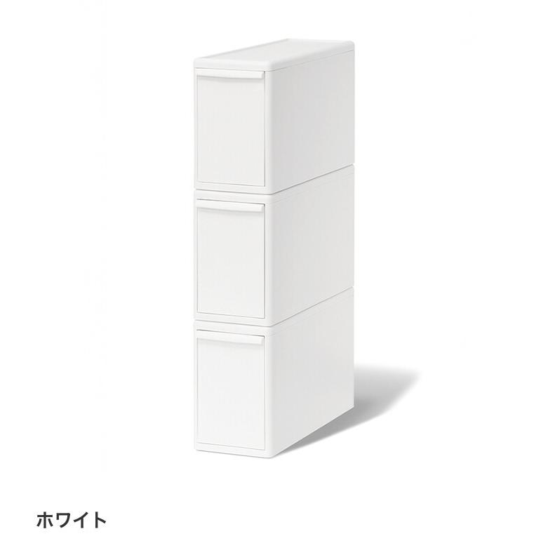 収納 カラーボックス 収納ボックス 収納ケース 引き出し 衣装ケース 衣類収納 日本製 Lサイズ スリム 3個セット ライクイット 積み重ね スタッキングの画像