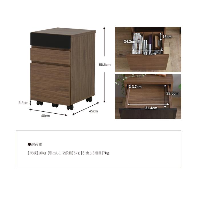 デスクセット デスク チェスト ラック 引き出しタイプ 2点セット 幅140cm PC パソコンデスク 机 オフィスデスク 学習机 書斎机 ワークデスク 収納_10