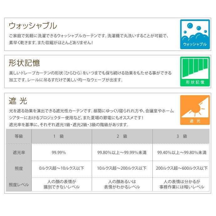 100cm×178cm カーテン 遮光カーテン 北欧 おしゃれ 日本製 洗濯OK 冷暖房効率UP 遮光 遮光3級 形状記憶 リビング 寝室 インテリア Kukka 1枚入り｜eeena｜07