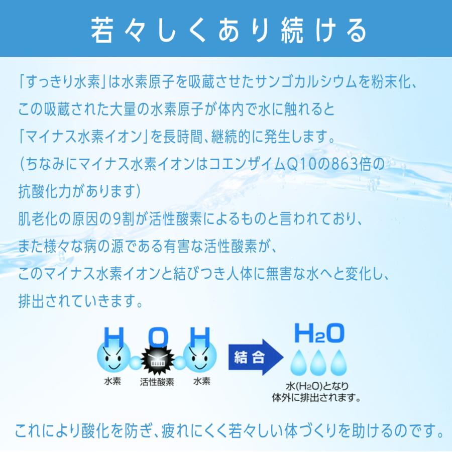 【すっきり水素】水素サプリ 二日酔い お酒 アルコールによるつらい頭痛 飲み会に 携帯に便利な個包装 10包 抗酸化作用でエイジングケアも｜eeffect｜12