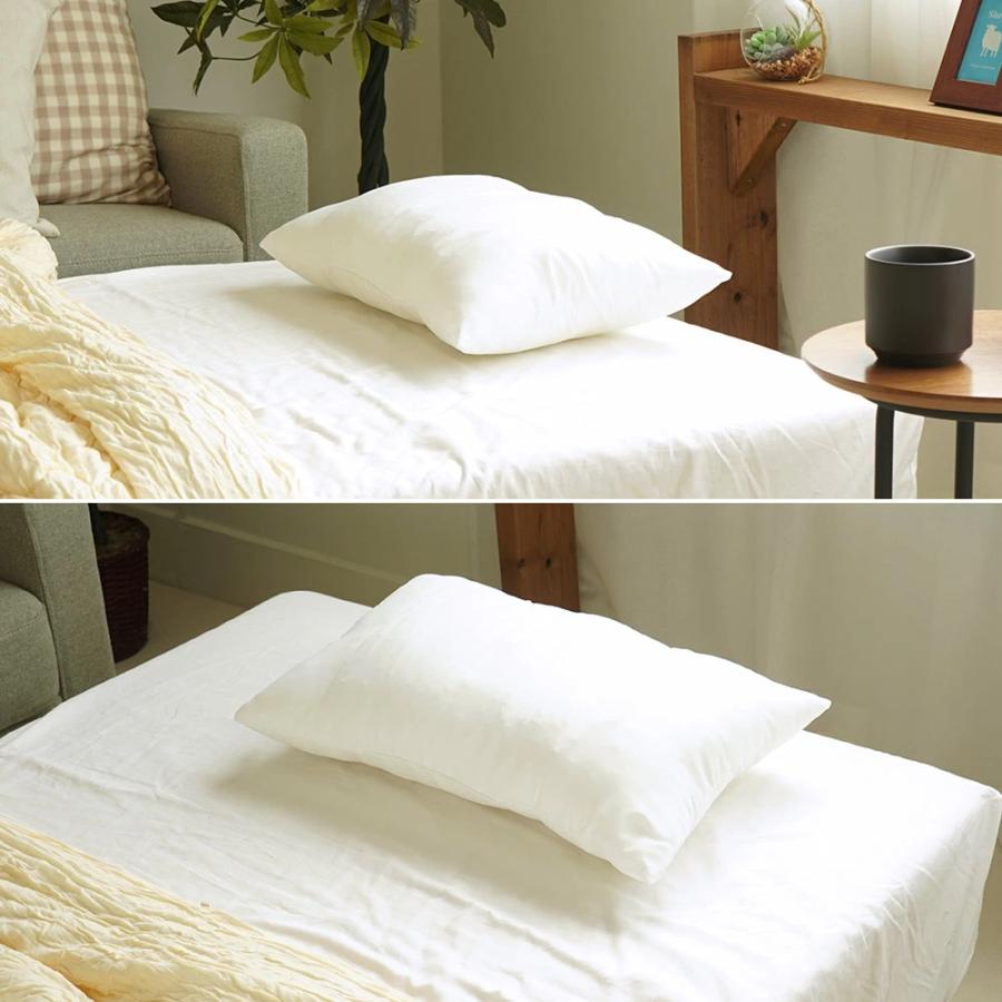 枕 35×55cm パイプ入り ポリエステル Mサイズ 日本製 リバーシブル 半