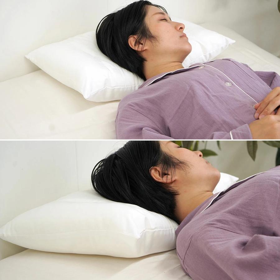 枕 35×55cm パイプ入り ポリエステル Mサイズ 日本製 リバーシブル 半