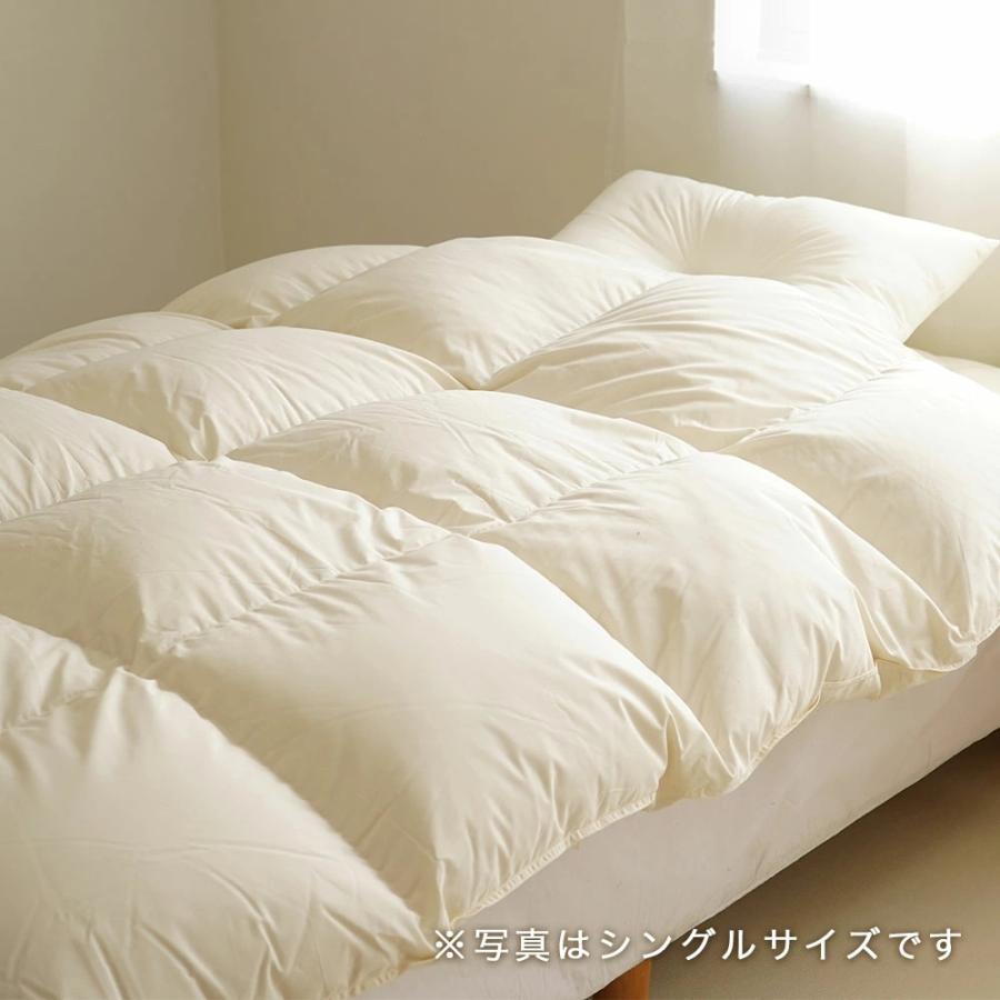 羽毛布団 クィーンロング 210×210cm 掛け布団 ダウンパワー 330dp 日本
