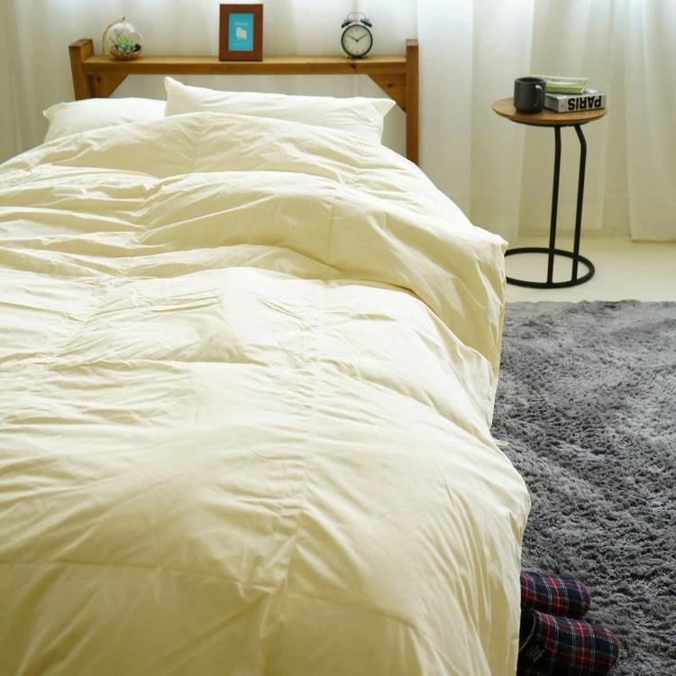 羽毛布団 シングル 掛け布団 洗濯OK セパレートタイプ 150×210cm