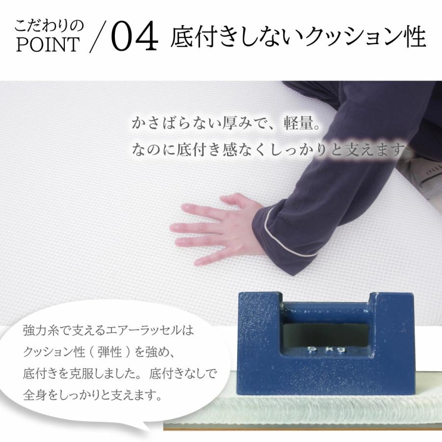 マットレス シングルサイズ 97×195cm 厚み4cm ファインエアー450Std
