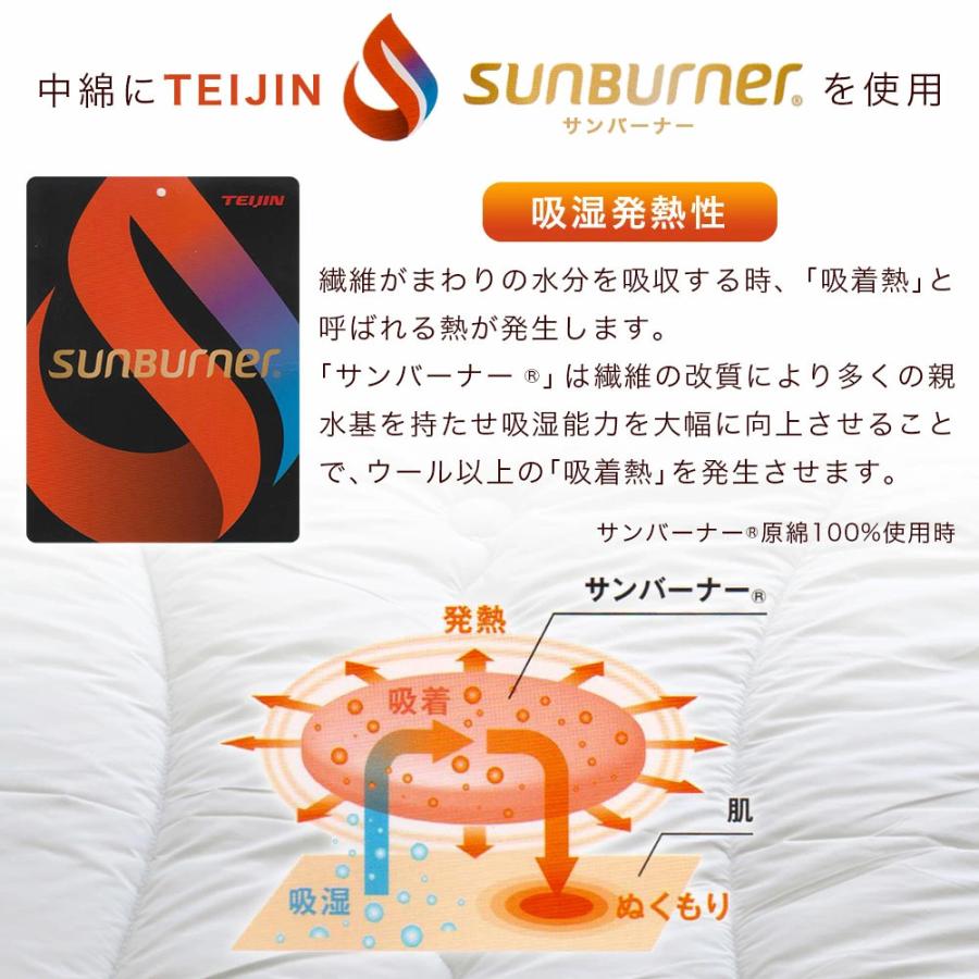 布団セット 2点 シングルロング アルミプリント生地 サンバーナー