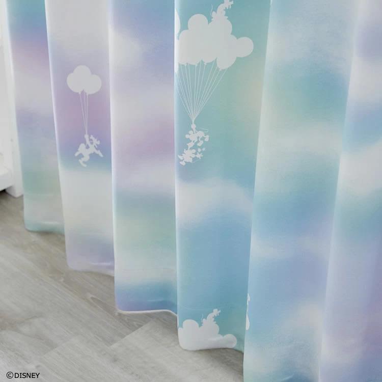 スミノエ ディズニー カーテン 遮光 2級 100×135cm 洗濯OKドレープ
