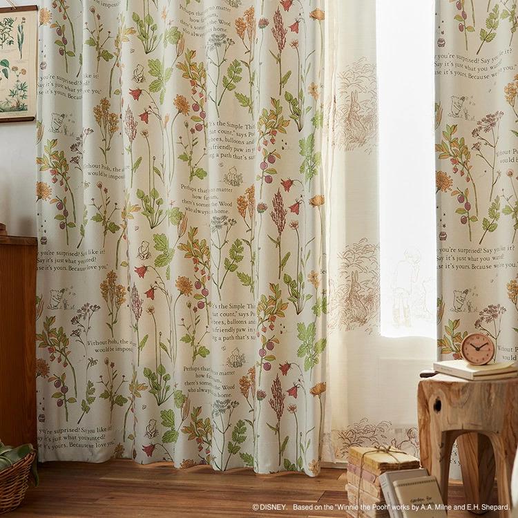 スミノエ ディズニー カーテン 遮光 3級 100×135cm 洗濯OK