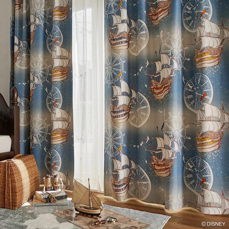 ディズニーカーテン 100×200 ピーターパン ドレープ 遮光 スミノエ スミノエ ディズニー カーテン 遮光 2級 100×200cm 洗濯OK ピーター