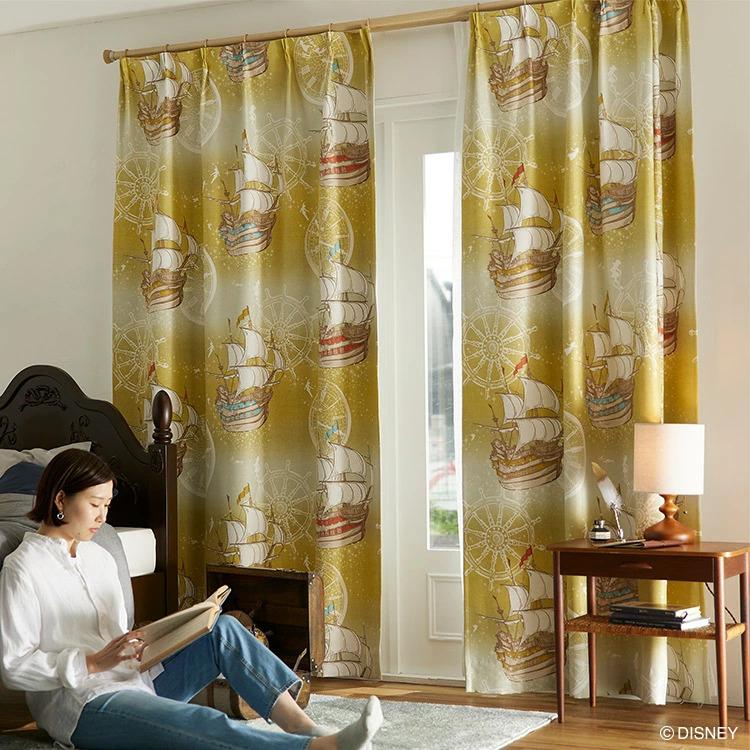 スミノエ ディズニー カーテン 遮光 2級 100×200cm 洗濯OK